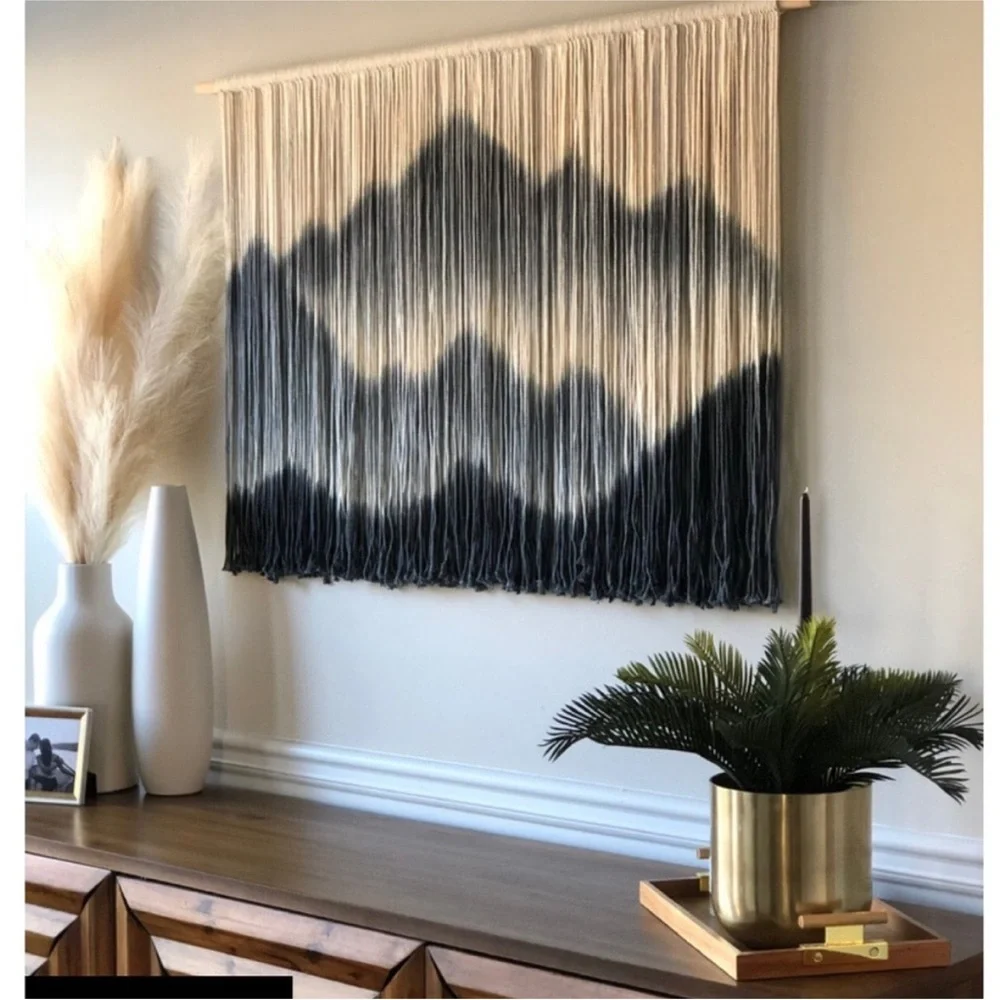Hanging Denim Color Scheme Tapestry Home Decor Large 57” x 33.5”
